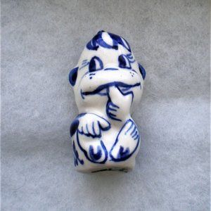 Russian Russia Handmade GZHEL Monkey Figurine Symbol of 2016 New Year